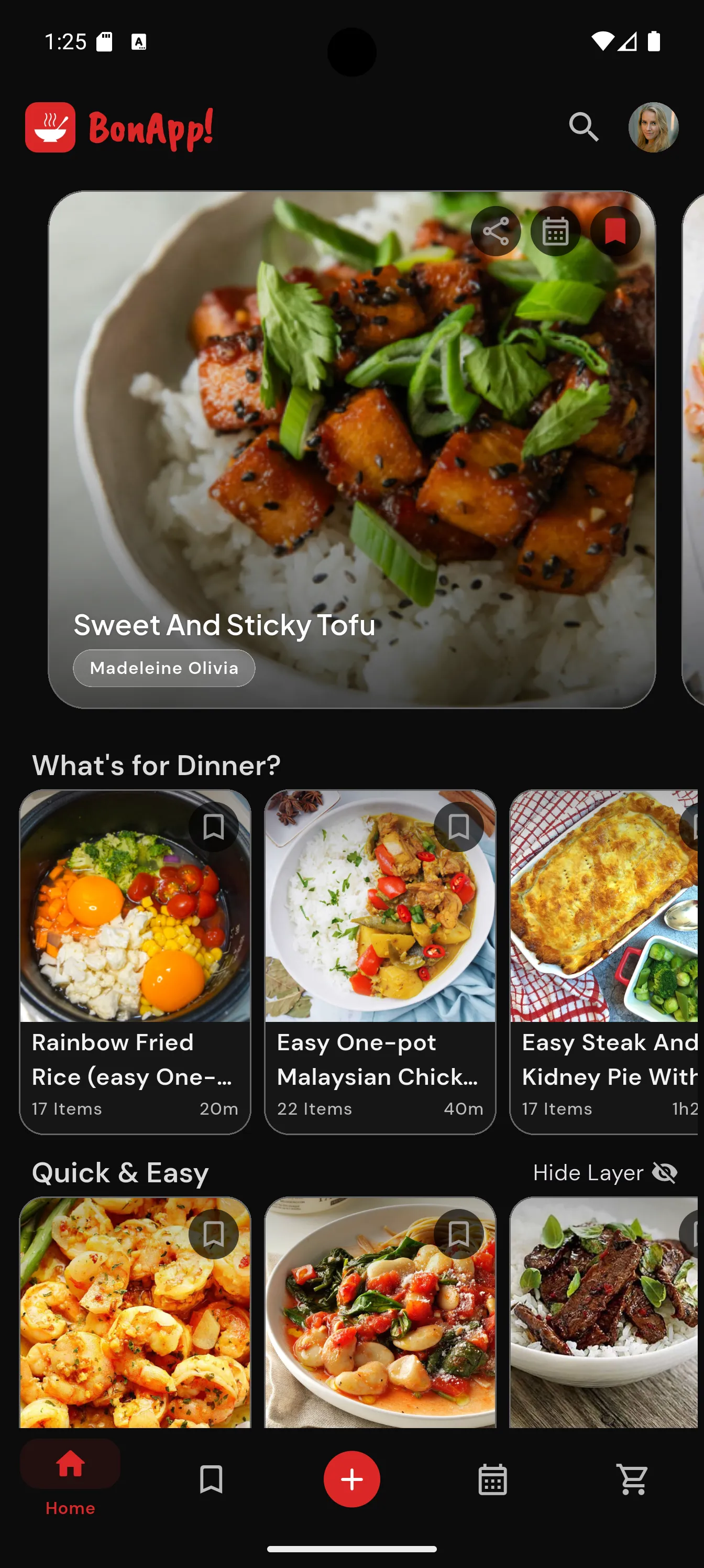 BonApp UI Discovery Screen