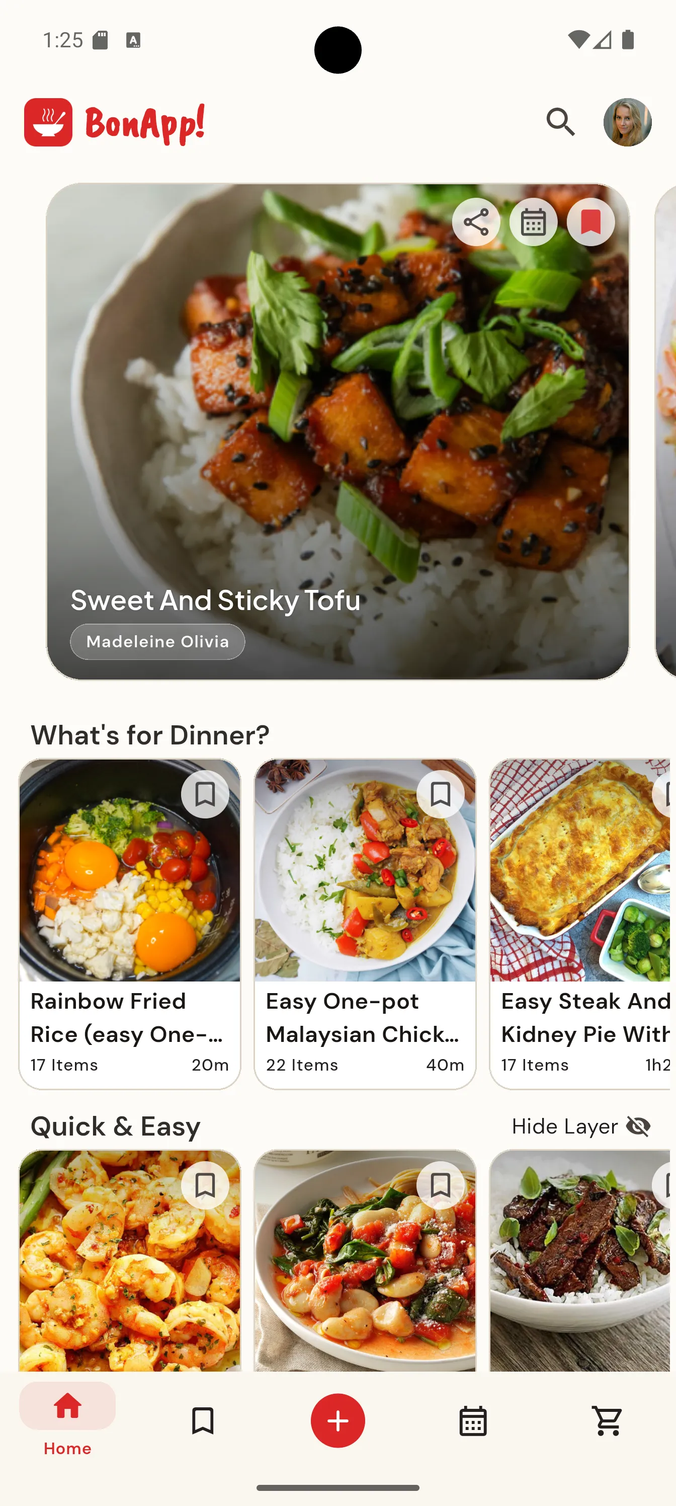 BonApp UI Discovery Screen